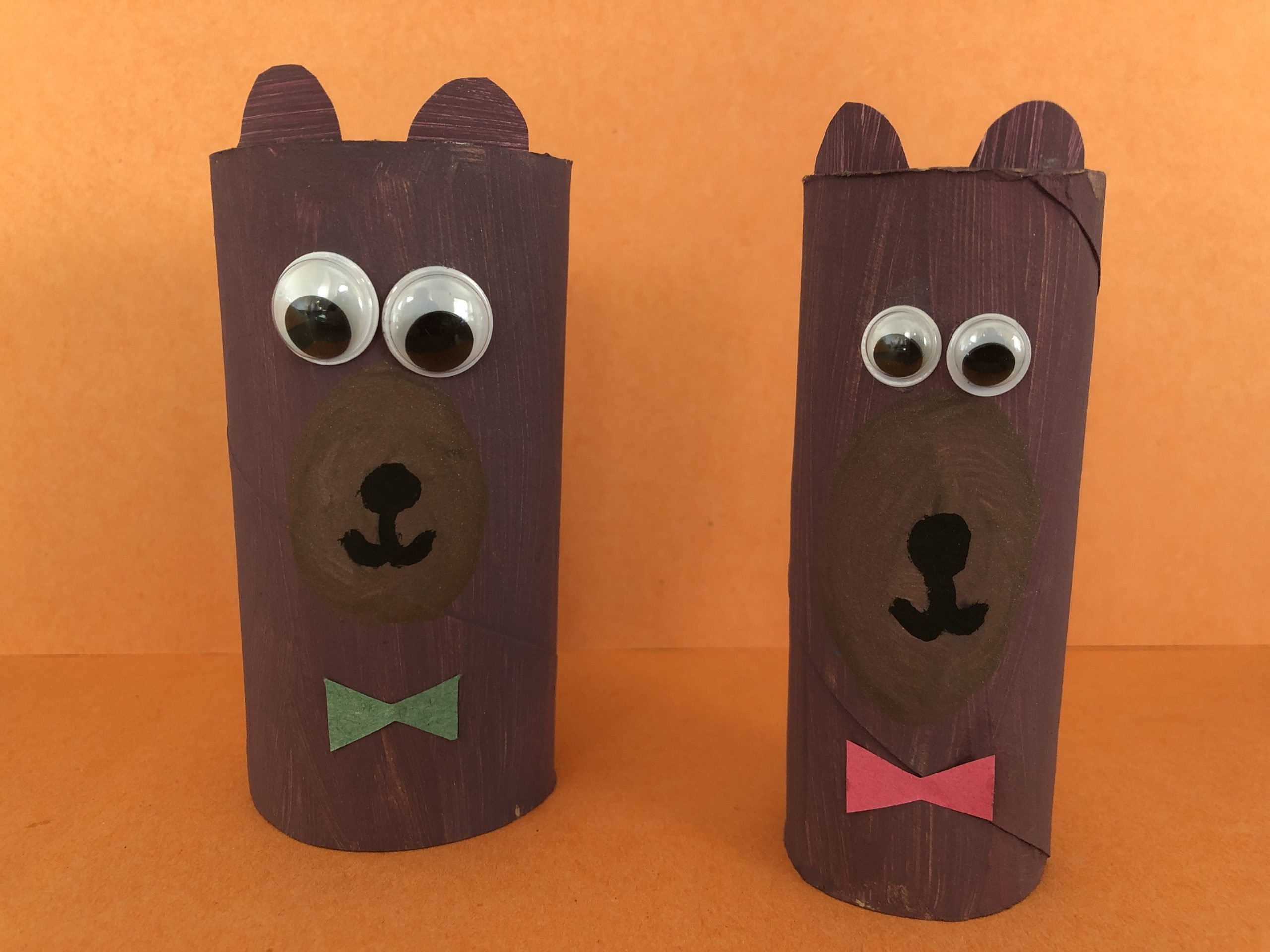 Cardboard Tube Bears
