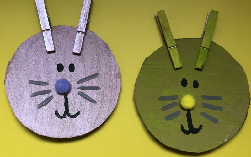 Cardboard Peg Rabbits